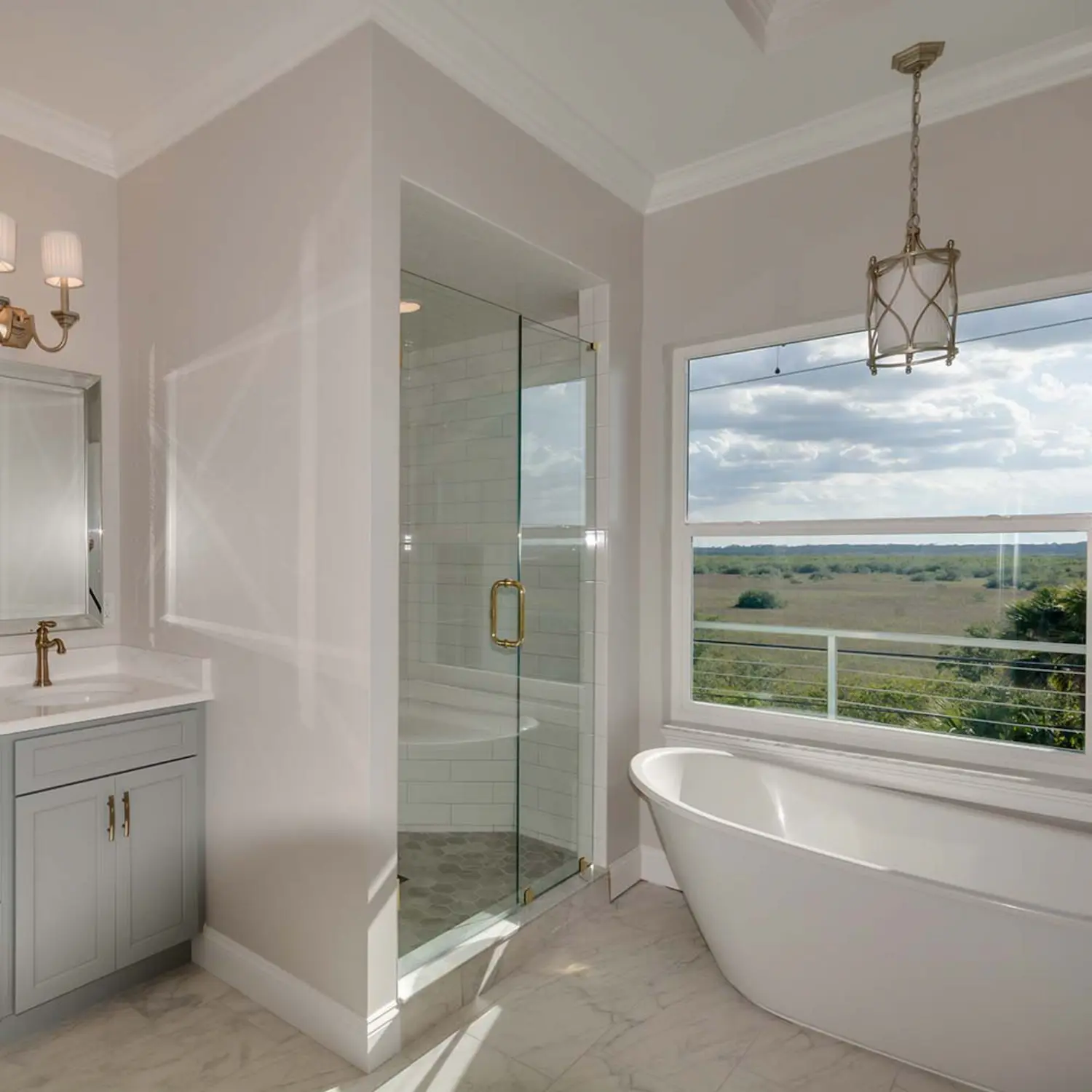 Luxury bathroom, Newberry Homes custom build